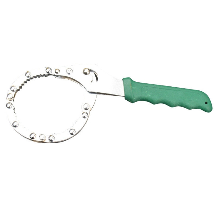 

Adjustable Filter Wrench Fast Oil Filter Spanner, Size:M(Green)