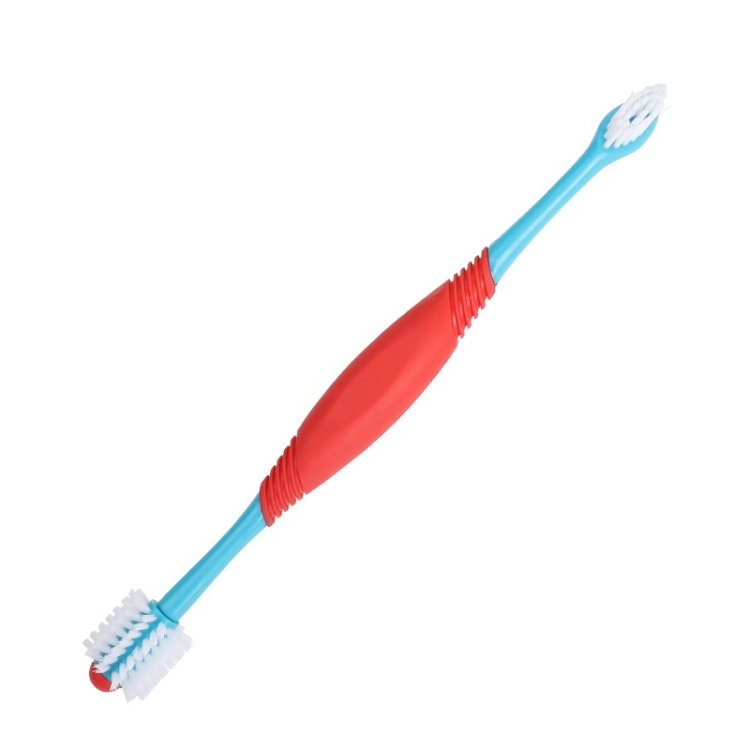 

10 PCS Pet Double-Head Toothbrush Pet Oral Cleaning Products(Blue)