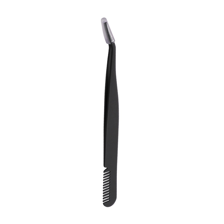 

6 PCS Stainless Steel Marriage Accepted Eyelashes Tweezers Eyebrow Combing Tweezers, Color Classification: Black