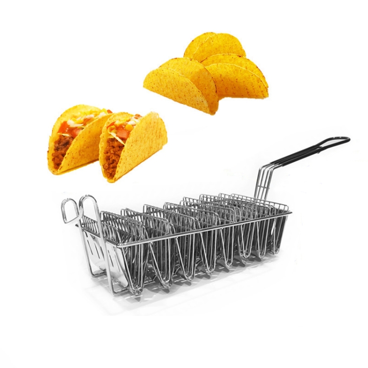 

Stainless Steel Taco Tortilla Crust V-Shaping Tool ,Style: 8 Grid Fried Basket