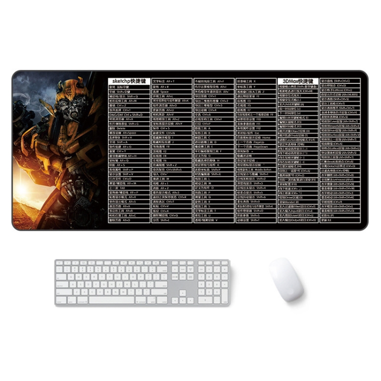 

400x900x4mm Waterproof Non-Slip Heat Transfer Office Study Mouse Pad(SU, 3Dmax Robot)