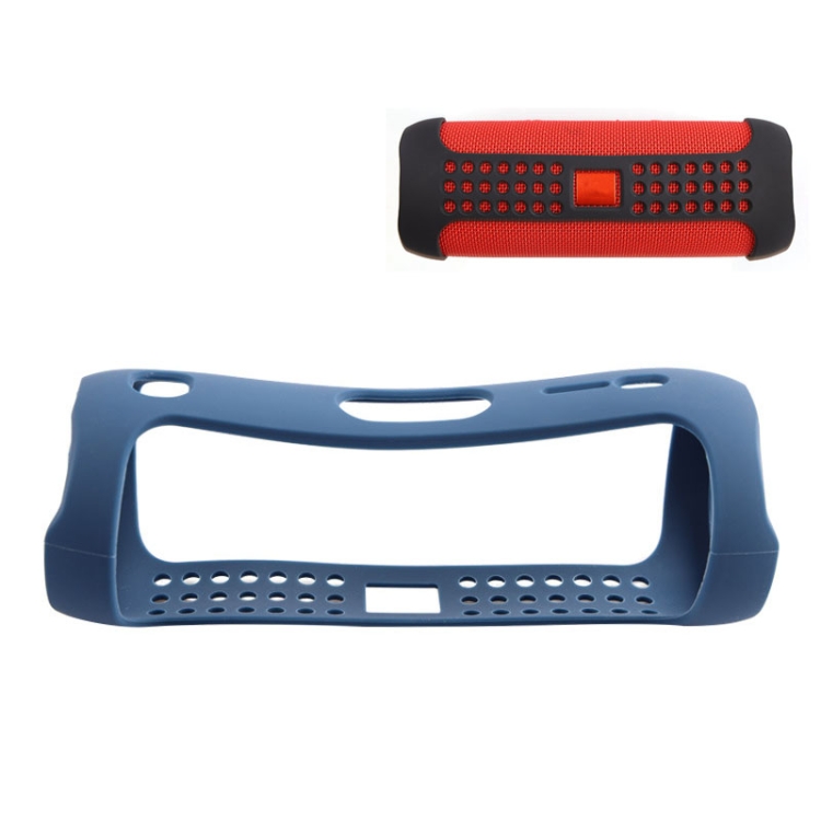 

JBA-F5 Bluetooth Speaker Case Environmentally Friendly Silicone Protective Shell for JBL Flip 5(Navy Blue)