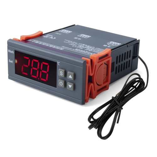 

MH-1210W Digital LCD Temperature Controller Thermocouple Thermostat Regulator with Sensor Termometer, Temperature Range: -50 to 110 Degrees Celsius