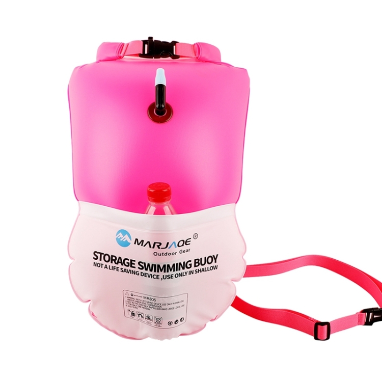 

MARJAQE MR805 20L Waterproof Bag Swimming Float Swimming Bag(Rose Red)