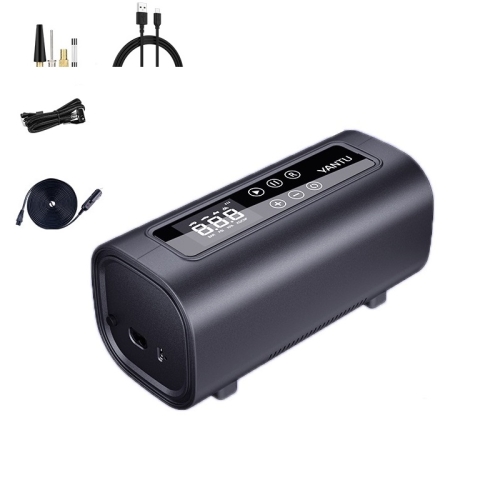 

YANTU A26 Car Dual-Cylinder Electric Air Pump Mini Digital Display Portable Tire Air Pump, Specification: Wireless Version Black