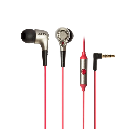 

Edifier H230P In-Ear Subwoofer 3.5mm Wire-Controlled Sports Earphone With Microphone, Cable Length:1.3m(Red)