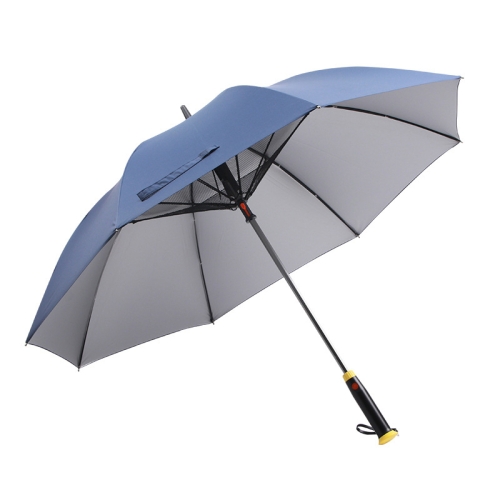 

GRC-008 USB Titanium Silver Plastic Fan Umbrella UV Protection Vinyl Sunshade Umbrella, Battery Capacity： 4800mAh (Dark Blue)