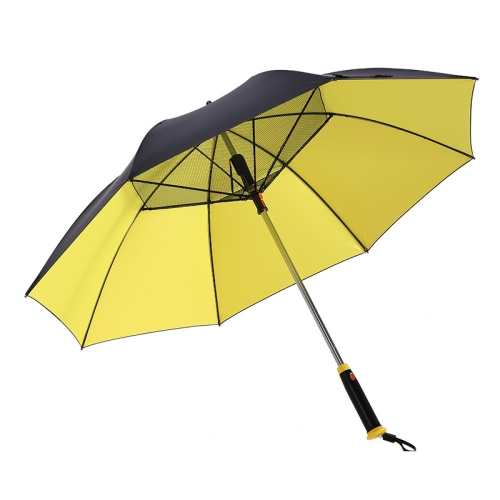 

GRC-008 USB Titanium Silver Plastic Fan Umbrella UV Protection Vinyl Sunshade Umbrella, Battery Capacity： 2600mAh (Yellow)