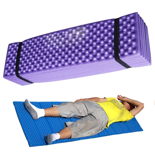 

Outdoor Egg Nest Folding Moisture-Proof Pad Thickening Nap Mat Portable Camping Mat(Purple+Black)