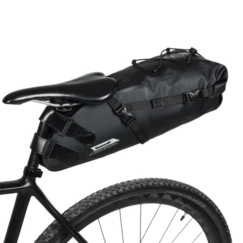 

Rhinowalk RK19511 Full Waterproof Bicycle Saddle Tail Bag Big Capacity Road Bike Bag, Colour: RK19511 Black 10L