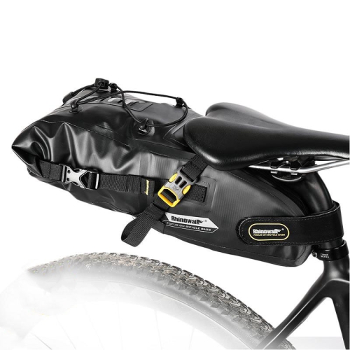

Rhinowalk RK19511 Full Waterproof Bicycle Saddle Tail Bag Big Capacity Road Bike Bag, Colour: RK19512 Black 5L