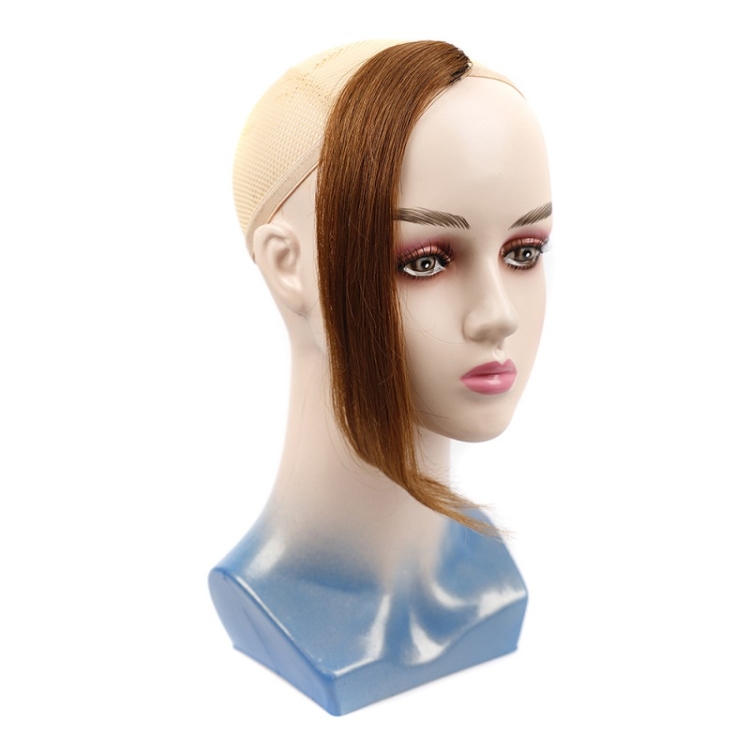 

Mid-point Bangs Pad Hair Piece On Both Sides Size： 35 cm(Light Brown)