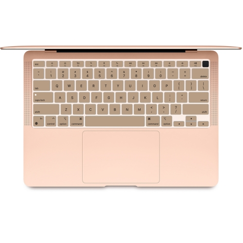 

10 PCS Laptop Dust-Proof Waterproof Keyboard Film For MacBook Air 13.3 Inch A2337 2020 US Version (Gold)