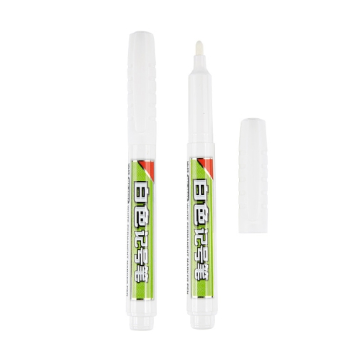 

2 PCS DIY Waterproof Permanent Paint Marker Pens Sharpie White 6mm Craftwork Oil Pen(S-2907)