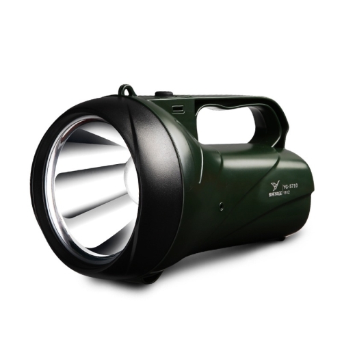 

YAGE YG-5710 5W LED Waterproof Glare Flashlight Outdoor Rechargeable Lighting Portable Lamp, CN Plug(ArmyGreen)