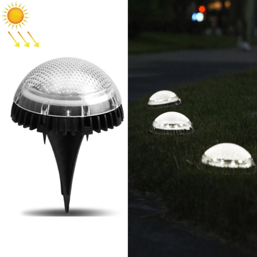 

8 LEDs Solar Circular Underground Light Outdoor Waterproof Lawn Stair Light, Light Color: White Light