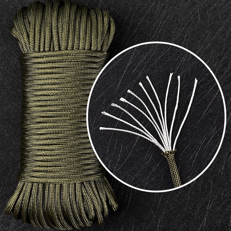 

10-Core 31m Umbrella Rope Outdoor Traction Rescue Binding Rope Clothesline Tent Rope Climbing Rope(Random Color Delivery)