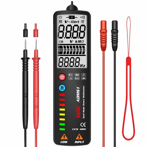 

BSIDE Dual-Mode Smart Large-Screen Display Multimeter Electric Pen Portable Voltage Detector, Specification: ADMS1