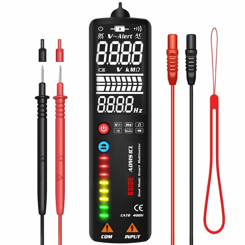 

BSIDE Dual-Mode Smart Large-Screen Display Multimeter Electric Pen Portable Voltage Detector, Specification: ADMS1CL