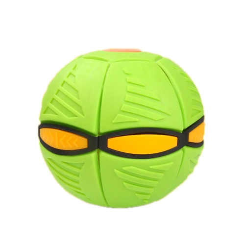

2 PCS Adult Decompression Flying Saucer Ball Mini Deformed Flying Disk Parent-Child Interactive Toy, Colour: Without Light (Green)