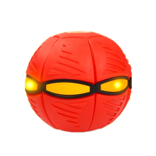 

2 PCS Adult Decompression Flying Saucer Ball Mini Deformed Flying Disk Parent-Child Interactive Toy, Colour: Three Lights (Red)