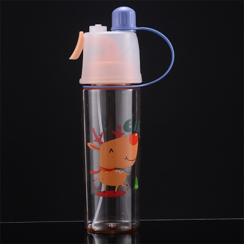 

2 PCS Children Plastic Water Cup Outdoor Sports Spray Cup, Capacity: 600ml(Deer)