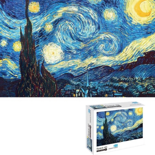 

LZ9921 DIY Paperboard Puzzle Jigsaw 1000 PCS(Starry Night)