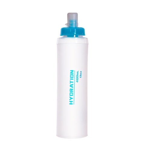 

AFISHTOUR TPU Outdoor Sports Soft Water Bag Marathon Water Bottle Folding Water Bag, Capacity: 400ml (Transparent)