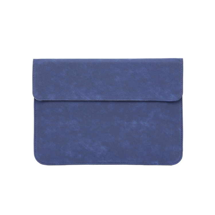 

Horizontal Matte PU Laptop Bag For Macbook 12 Inch A1534(Liner Bag (Dark Blue))