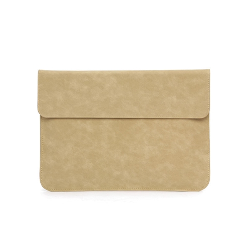 

Horizontal Matte PU Laptop Bag For Macbook Pro 15 inch A1707/A1990(Liner Bag Khaki)