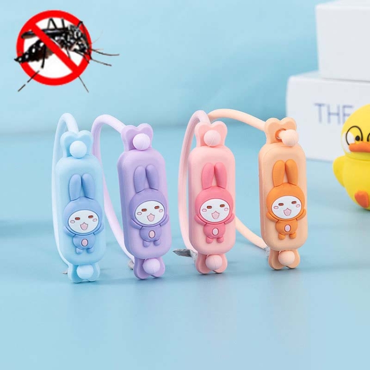 

3 Sets Cartoon Mosquito Repellent Bracelet Children Outdoor Mosquito Repellent Bracelet(Radish Rabbit)