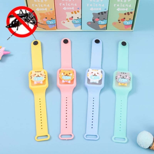 

3 Sets Children Student Cartoon Glowing Mosquito Repellent Bracelet(Cute Cat)