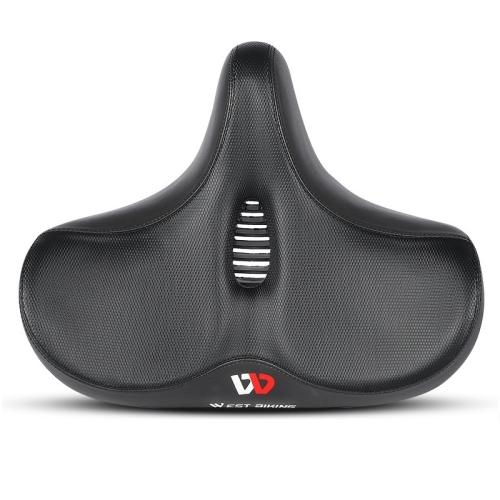 

WEST BIKING Bicycle Riding Big Butt Comfortable Saddle(Black Hollow Windshield)