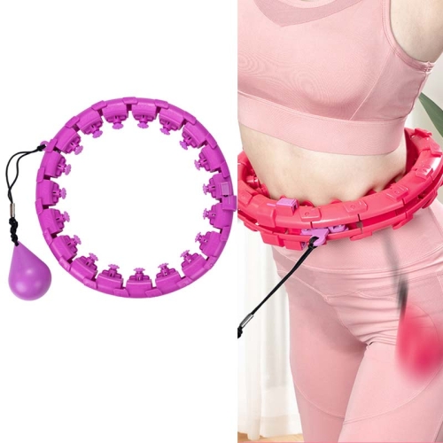 

Weighted Fitness Hoop Abdomen Circle, Specification: 28 Knots (Purple)