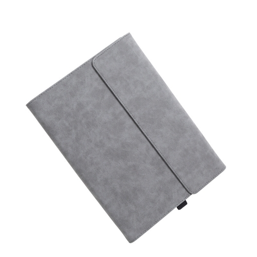 

Clamshell Tablet Protective Case with Holder For MicroSoft Surface GO 2(Sheepskin Leather / Gray)