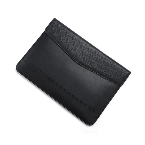 

Horizontal Embossed Notebook Liner Bag Ultra-Thin Magnetic Holster, Applicable Model: 11 -12 inch( Black)