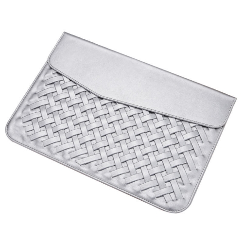 

Hand-Woven Computer Bag Notebook Liner Bag, Applicable Model: 13 inch (A1466 / A1369 / A1502 / A1425 / A1466 / A1369 / A1502)(Silver)