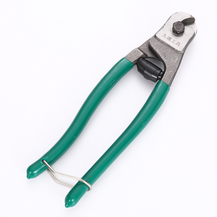 

JTO Wire Rope Scissors Mini Discharging Clamps Plastic Handle Steel Wire Cutter, Model: 8inch