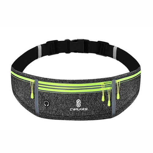 

CWILKES MF-008 Outdoor Sports Fitness Waterproof Waist Bag Phone Pocket, Style: Four Pockets(Hemp Gray)