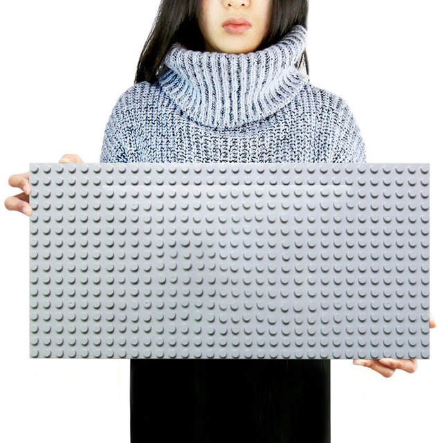 

Big Bricks Base Plate Building Blocks Toys for Children(Grey)