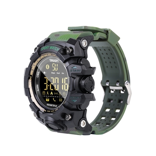 

EX16S Sports Smart Watch IP67 Waterproof Outdoor Bluetooth Remote Pedemeter Long Standby