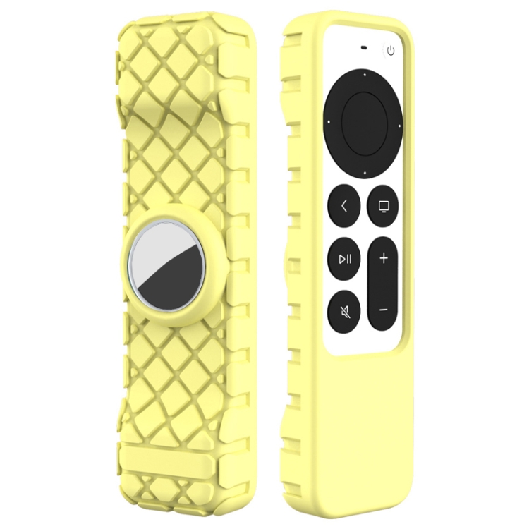 

2 PCS Remote Control All-Inclusive Protective Cover, Applicable Model: For Apple TV 4K(Yellow)