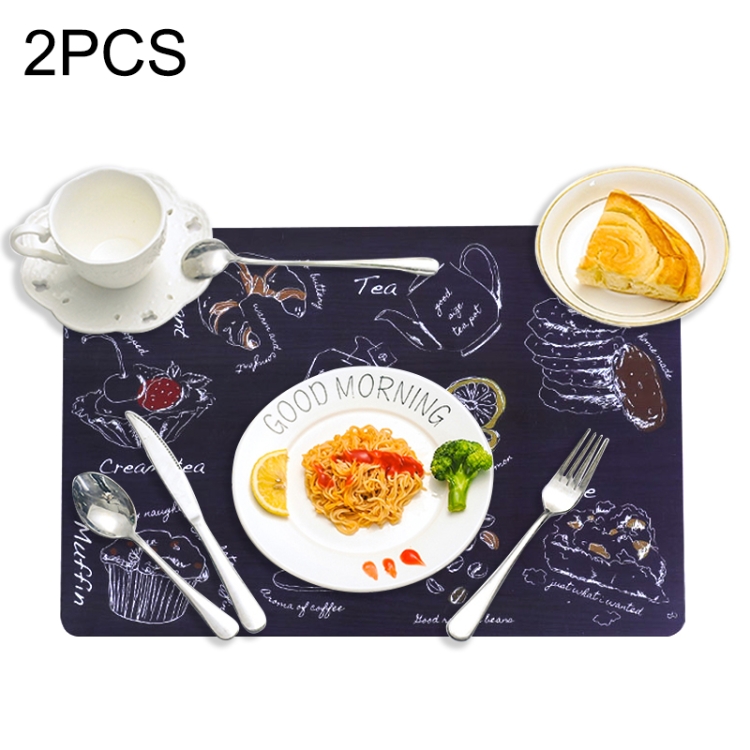 

2 PCS Creative Insulation Pad Table Mat Western Table Nordic Cushion Waterproof Plate Bowl Cup Home Mat(Baking)