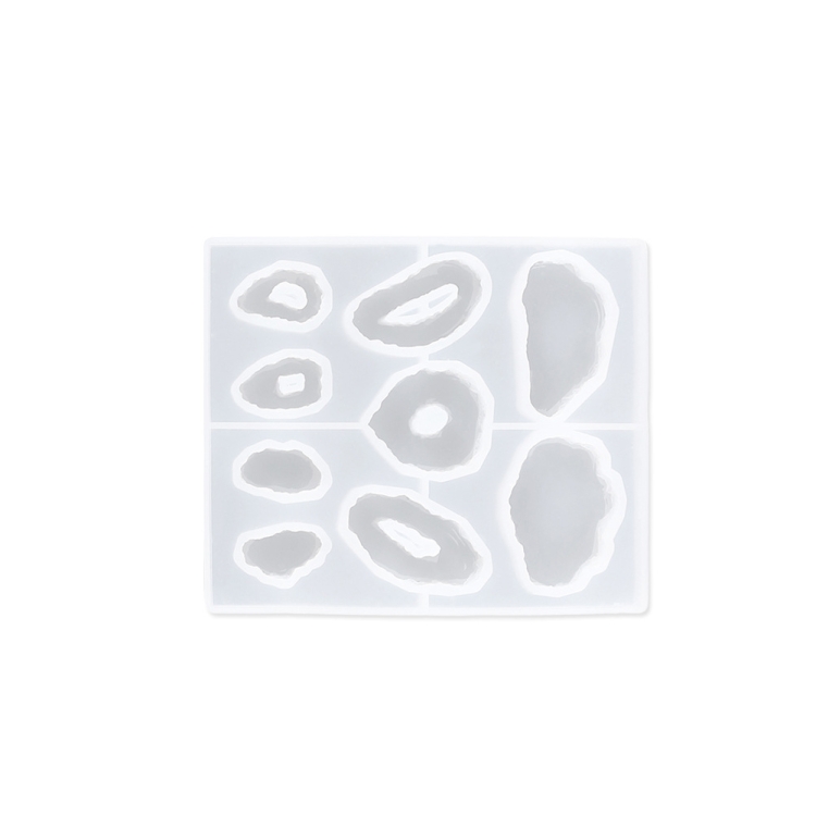 

2 PCS DIY Crystal Drip Silica Gel Mold Earrings Pendant Jewelry Drip Mold