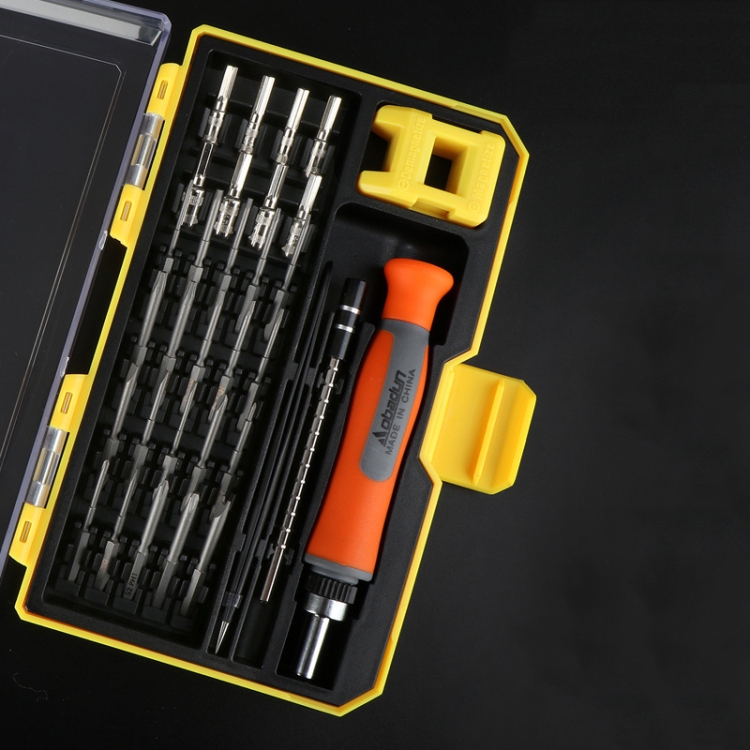 

Obadun 9802 31 in 1 Screwdriver Set Tool Computer Clock Precision Multi-Function Repair Tool, Series: Ratchet Handle(Yellow Box)