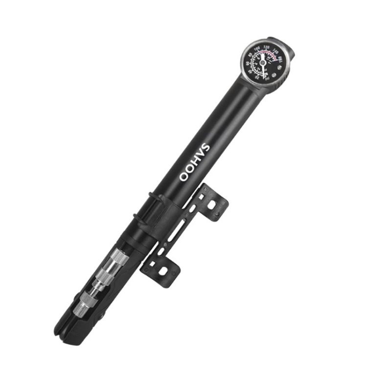 

Sahoo Bicycle Portable Aluminum Alloy Manual Pump With Pressure Gauge(Black)