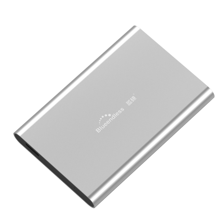 

Blueendless T8 2.5 inch USB3.0 High-Speed Transmission Mobile Hard Disk External Hard Disk, Capacity: 2TB(Silver)