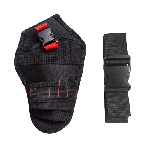 

900D Oxford Cloth Kit Waist Bag Electrician Storage Bag, Specification: Black Red Line + Belt