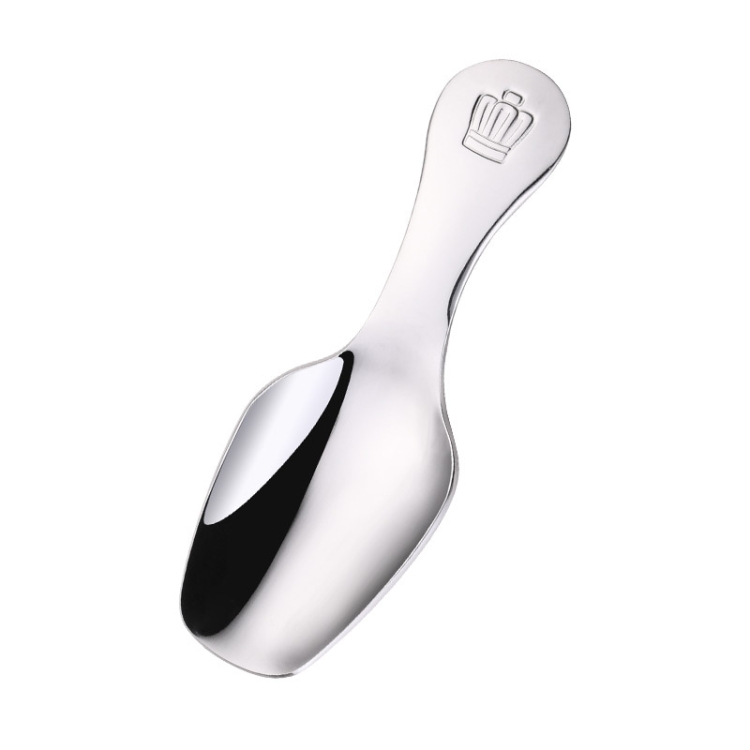 

5 PCS 304 Stainless Steel Spoon Dessert Spoon Children Short Hand Spoon(Stainless Steel Color)