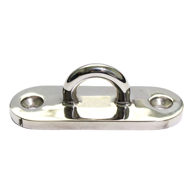 

316 Stainless Steel Oval Boat Plate Seat Hand Rowing Boat Fixed Seat Accessories, Specification: 75mm